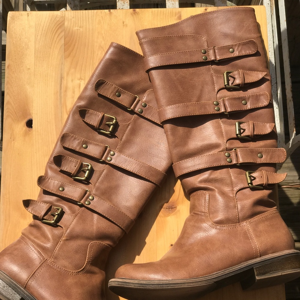 Crown Vintage | Tan Boots Size 7.5 | New In Box - Picture 1 of 7